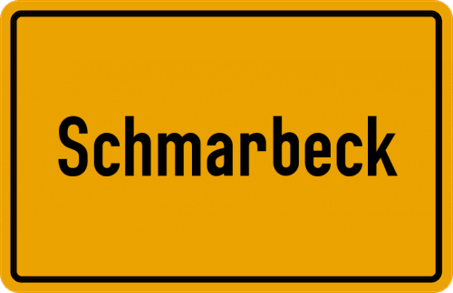 Ortsschild Schmarbeck