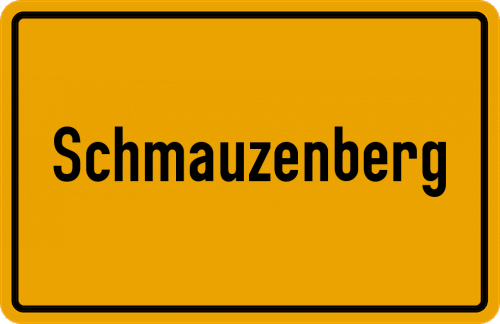 Ortsschild Schmauzenberg, Oberbayern