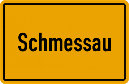 Ortsschild Schmessau, Kreis Lüchow-Dannenberg