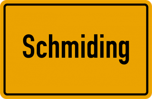 Ortsschild Schmiding
