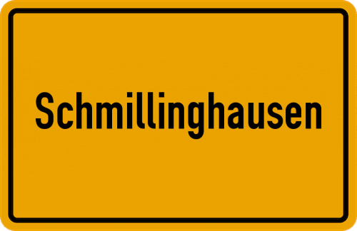 Ortsschild Schmillinghausen