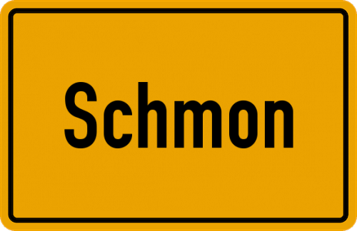 Ortsschild Schmon