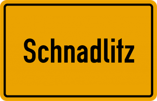 Ortsschild Schnadlitz