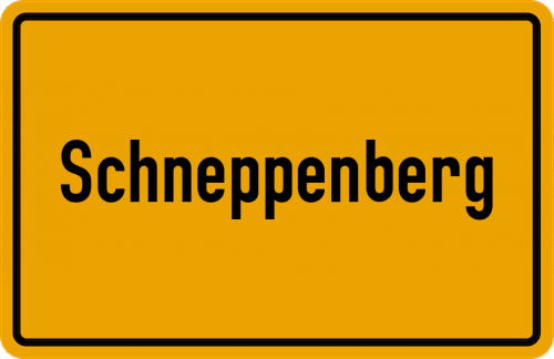 Ortsschild Schneppenberg, Oberberg Kreis