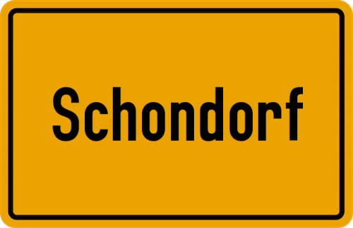 Ortsschild Schondorf
