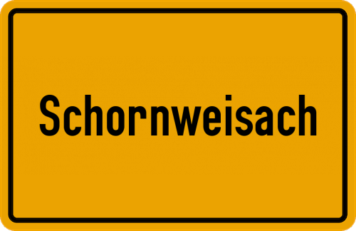 Ortsschild Schornweisach