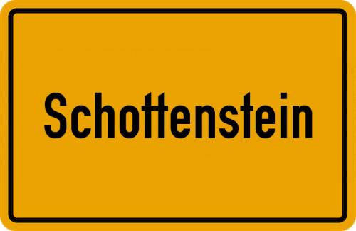 Ortsschild Schottenstein