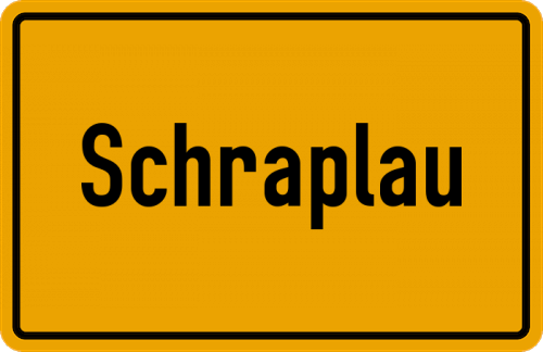 Ortsschild Schraplau
