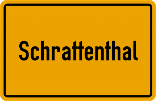 Ortsschild Schrattenthal