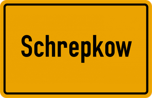 Ortsschild Schrepkow