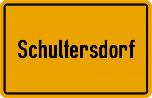 Ortsschild Schultersdorf
