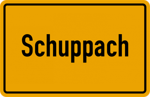 Ortsschild Schuppach