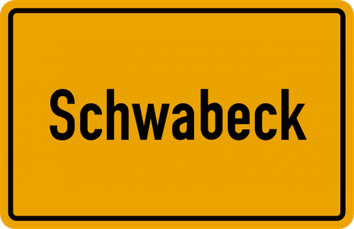 Ortsschild Schwabeck