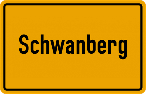 Ortsschild Schwanberg