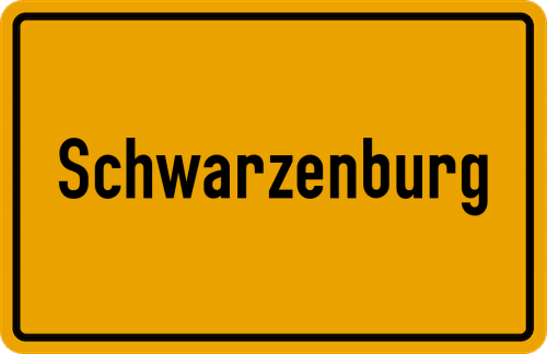 Ortsschild Schwarzenburg