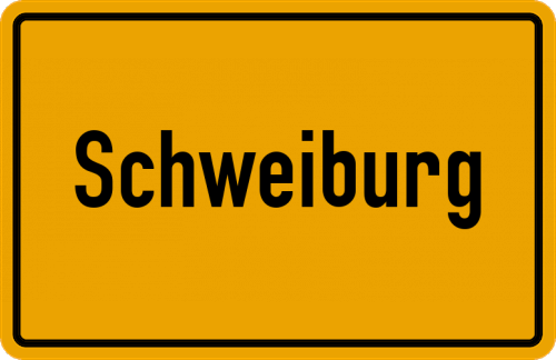 Ortsschild Schweiburg