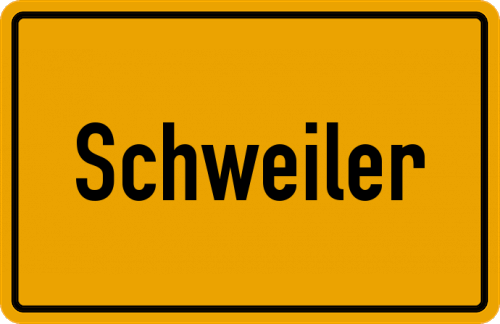 Ortsschild Schweiler