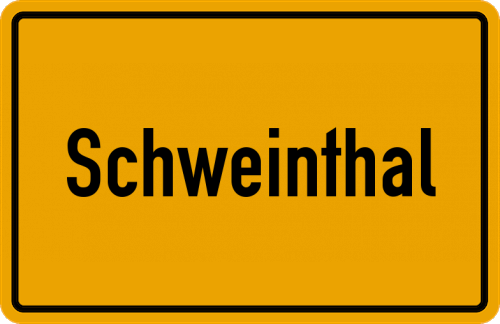 Ortsschild Schweinthal