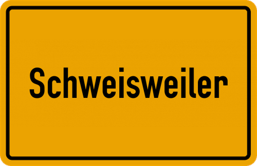 Ortsschild Schweisweiler