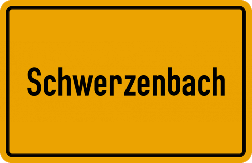 Ortsschild Schwerzenbach