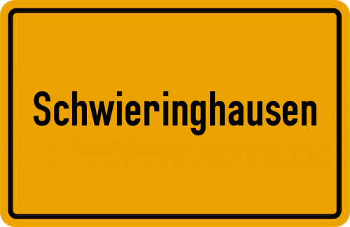 Ortsschild Schwieringhausen