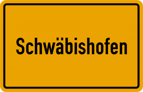 Ortsschild Schwäbishofen