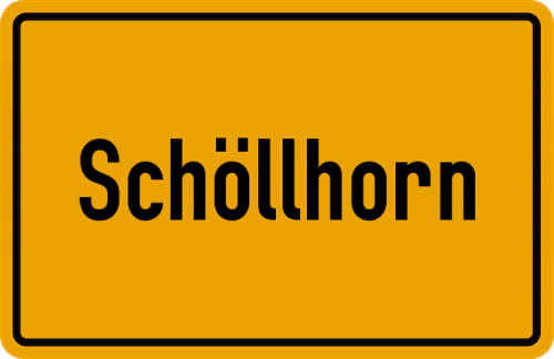 Ortsschild Schöllhorn