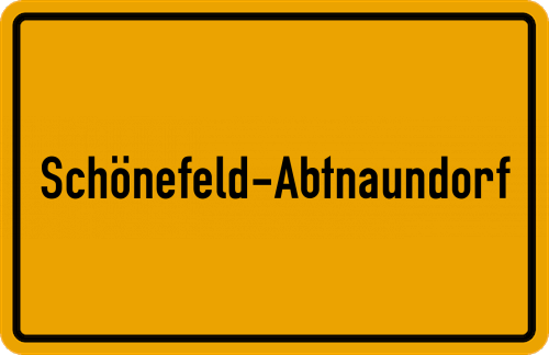 Ortsschild Schönefeld-Abtnaundorf