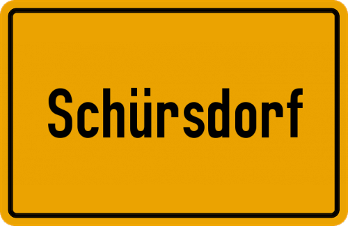 Ortsschild Schürsdorf