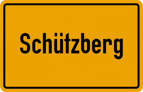Ortsschild Schützberg