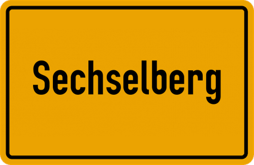 Ortsschild Sechselberg