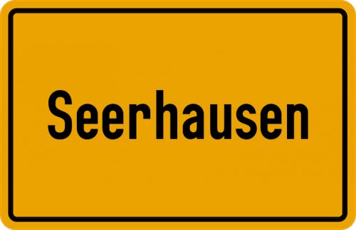 Ortsschild Seerhausen