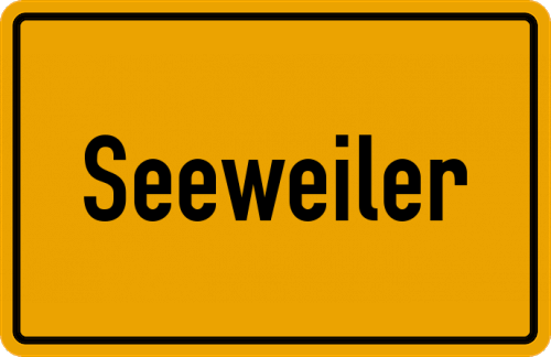 Ortsschild Seeweiler