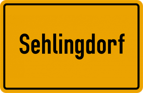 Ortsschild Sehlingdorf