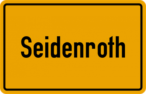 Ortsschild Seidenroth
