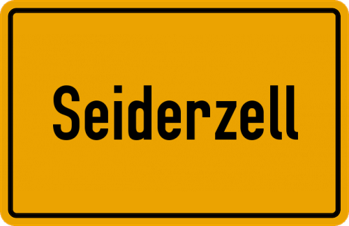 Ortsschild Seiderzell