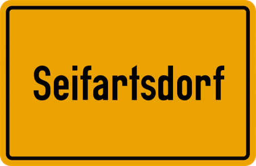 Ortsschild Seifartsdorf