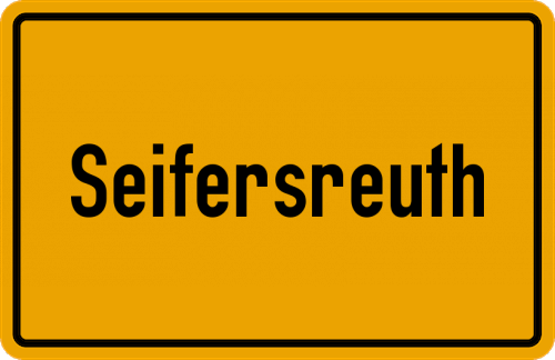 Ortsschild Seifersreuth