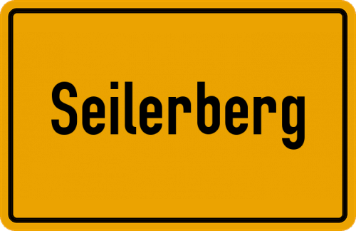 Ortsschild Seilerberg, Chiemgau