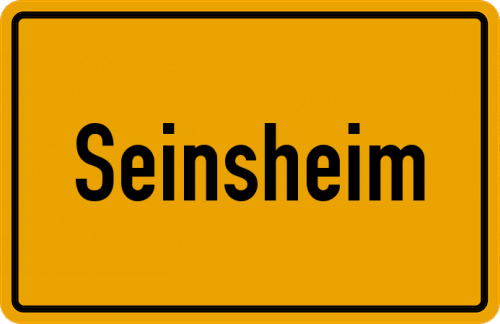 Ortsschild Seinsheim