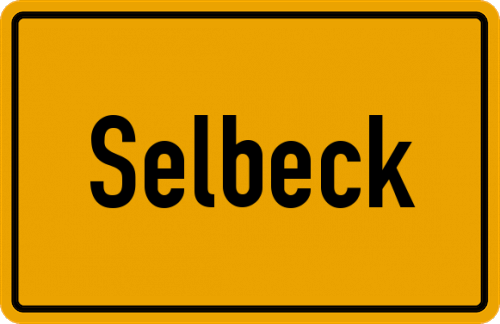 Ortsschild Selbeck
