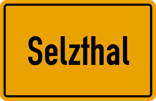 Ortsschild Selzthal