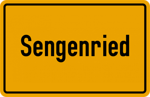 Ortsschild Sengenried
