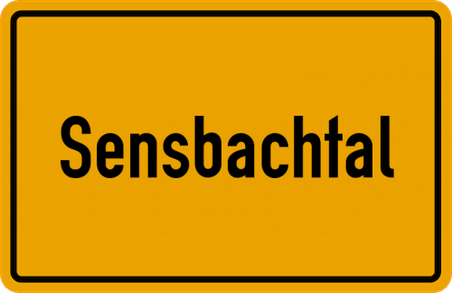 Ortsschild Sensbachtal