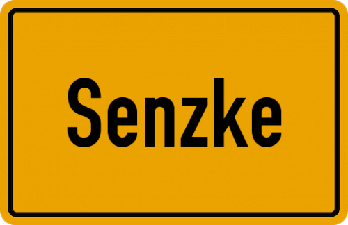 Ortsschild Senzke