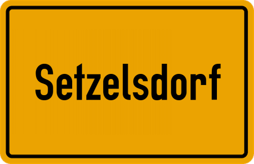 Ortsschild Setzelsdorf