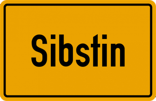 Ortsschild Sibstin