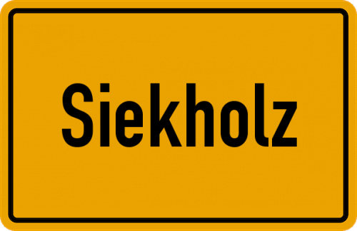 Ortsschild Siekholz