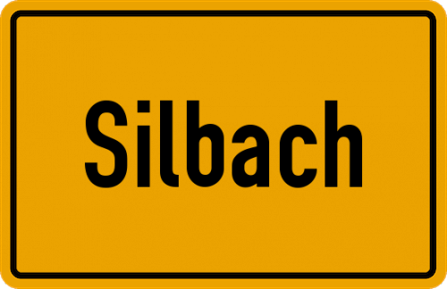 Ortsschild Silbach, Sauerland