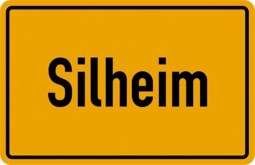 Ortsschild Silheim